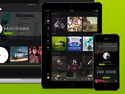 Spotify & Panorama design festival party spotify ui ux
