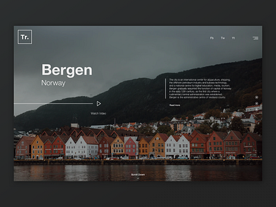 Bergen design minimal ui ux web website