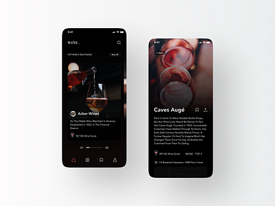 WINE. - Concept App UI