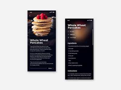 Pancake Recipe - Daily UI 040.