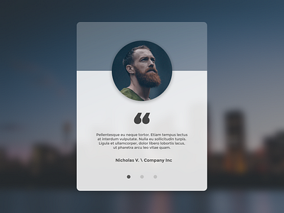 Testimonial - Daily UI 039