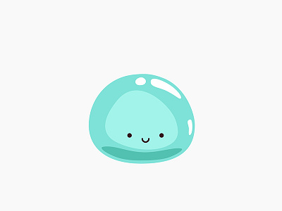 Water bubble bubble cute illustrator kawaii sticker vector water drop