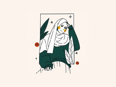 Minimalist Hijab Illustrations