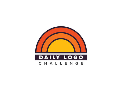 Daily Logo Challenge | #011 challenge dailylogochallange day day 11 design logo logo a day logochallenge logodlc sun warm colors