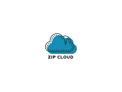 Daily Logo Challenge | #014 Zip Cloud challenge cloud cloud logo computing cumulous dailylogochallange design logo logo a day logochallenge precipitatio zip cloud