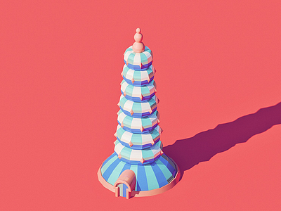 Another Tower 3d building c4d tower