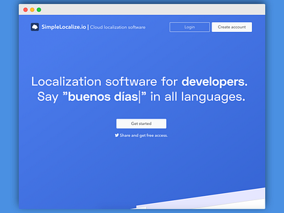 SimpleLocalize landing page design header landing landing design landing page landing page design ui