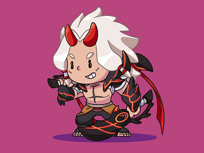 Martis Searing Maw Fan art character design illustration kawaii martis mobile legend