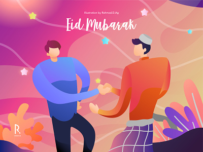 Be apologize to each other design eid mubarak holiday holidays icon illustration islam moslem vector