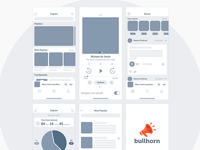 Prototyping mobile app appstore brand design experience googleplay interface iphone line mobile podcast prototyping sketch ui user ux wireframes