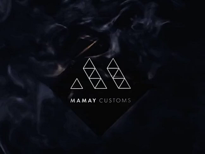 Mamay Customs brand branding color design experience hookah logo shisha smoke tabacco typography vape vector