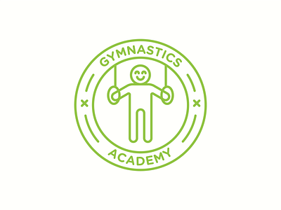 Gymnastics Academy academy brand brand design brand identity branding branding design design green gym gymnastic logo logo mark logodesign logotype round logo sport