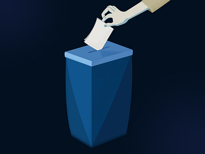 Vote Illustration decision elections grainy hand illustration landing page minimalistic ui vote voter voting