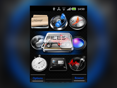 MTK2 design. icon interface mtk ui