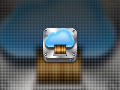 DiskHub Icon cloud disk download icon ui