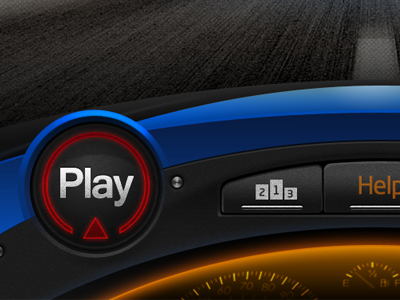 Crazycar dashboard game interface