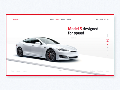 Tesla. UI redesign concept car design interaction interaction design invite screen tesla typography ui ux