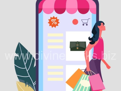 Online Mobile Shopping Vector