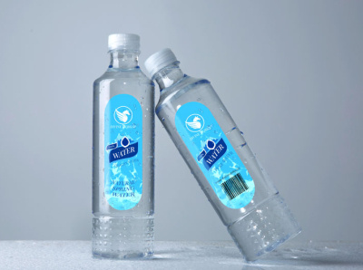 Free Mini Glass Water Bottle Mockup (PSD)