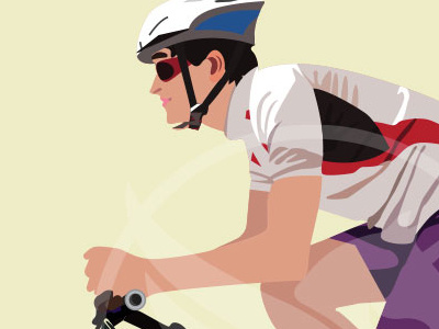 Free Cyclist Vector Illustration V
