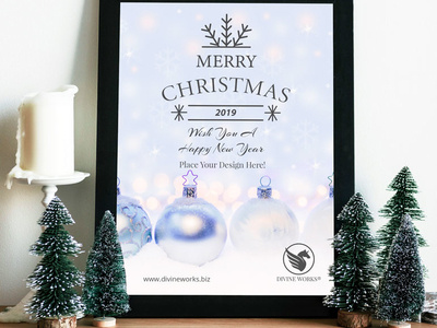 Christmas Poster Mockup