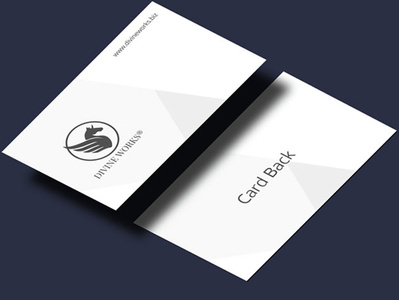 Isometric Business Card Mockup