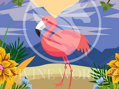 Free Adobe Illustrator Flamingo Vector Illustration by Divine Works on ...