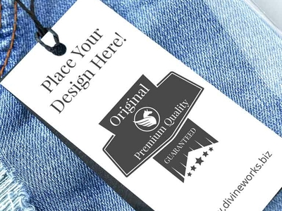 Free Jeans Label Mockup by Divine Works on Dribbble