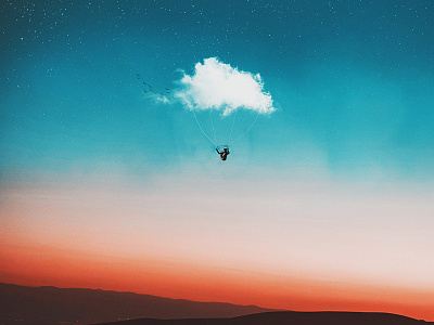 A Game Of Tones clouds design parachute photoshop sky tones