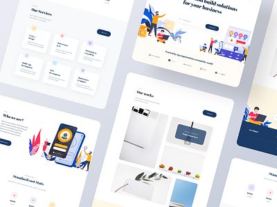 SAAS Agency Landing Page agency animation card design clean ui design agency digital agency footer design galleries homepagedesign illustration landing page design layout design navigation bar saas landing page trendy typogaphy uiuxdesign user experience user interface design website design