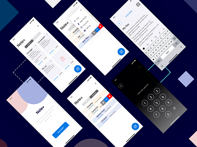 Note+ App mobile app note ui