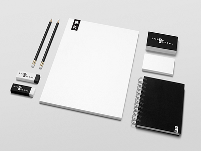 Visual Identity an Executive Coach black and white clean minimal modern stationary design visual identity