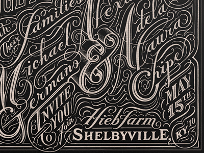 Alex & Adela john passafiume lettering