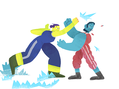 Awanto 3 Fight! boxing cutout effect fight illustration photoshop punsh