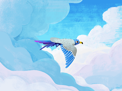 Paradise Bird bird blue cutout free illustration painting paradise photoshop sky
