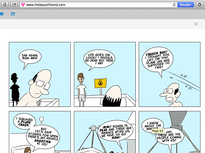 The Beautiful End of The World bootstrap comics css illustration webcomics wordpress