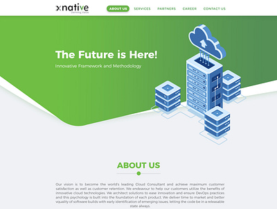 xnative web template colors design gradients logo ui ux web design website design