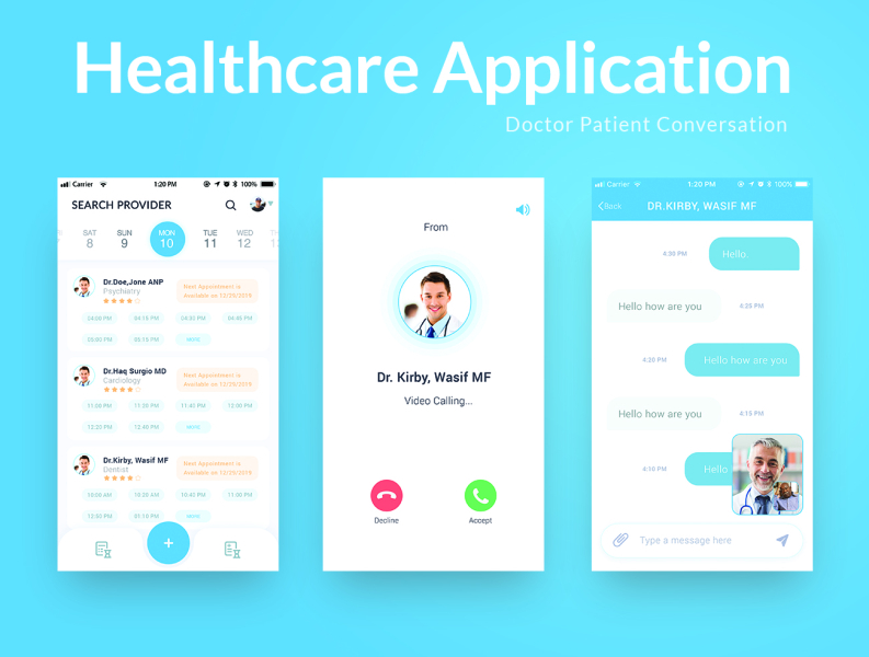 Healthcare Application by Fahad Amjad on Dribbble