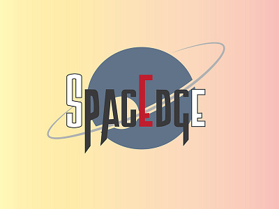 Space Edge edge gradients illustration logo planets space