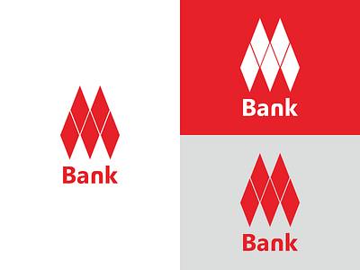 Mount Bank bank company design logo