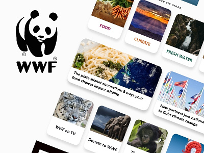 WWF App app design landing page ui wwf