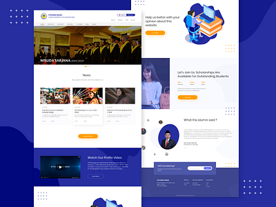 STIE BINA NIAGA education education website home page landing page redesign stiebinaniaga university