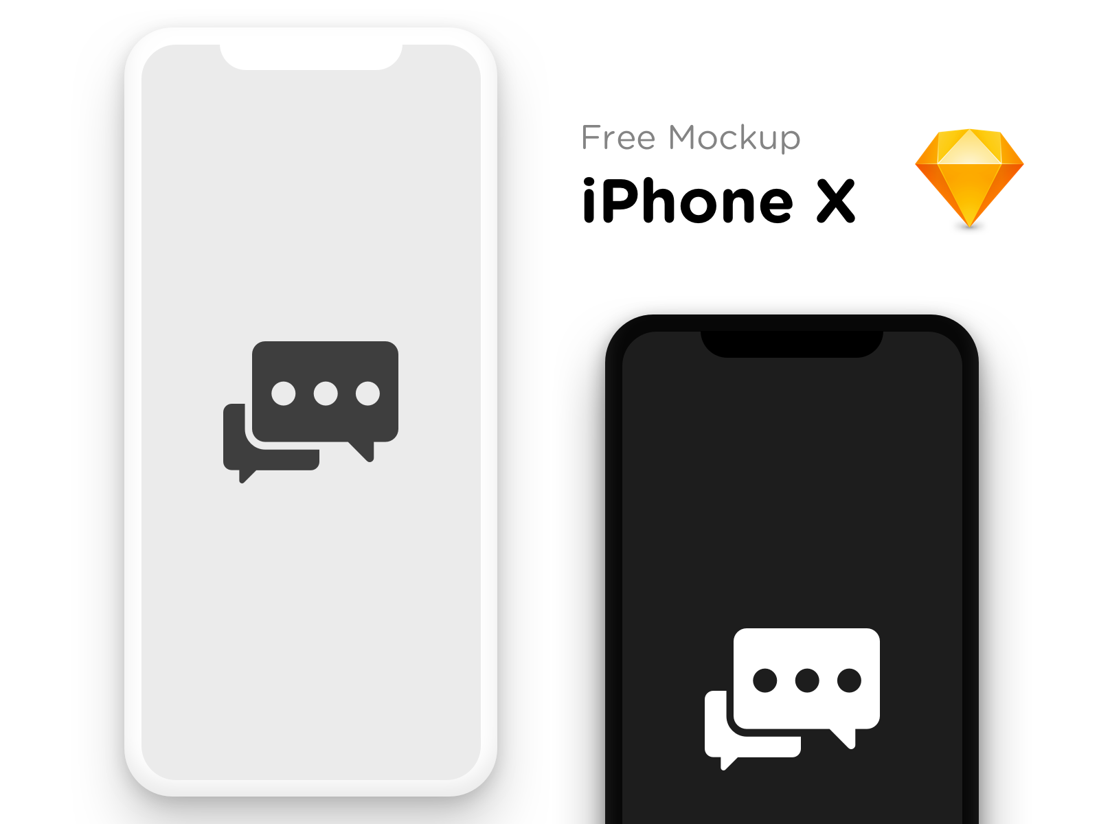 iPhone X Flat Mockup by Afdan Rojabi on Dribbble