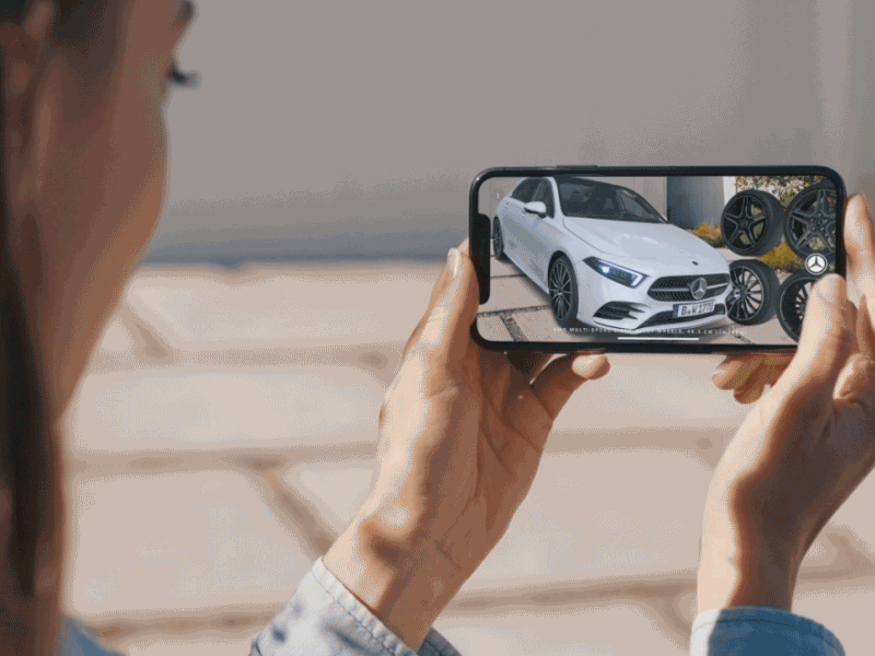 Mercedes cAR App 3d configurator app ar app arkit configurator mercedes benz ui ui design unity ux