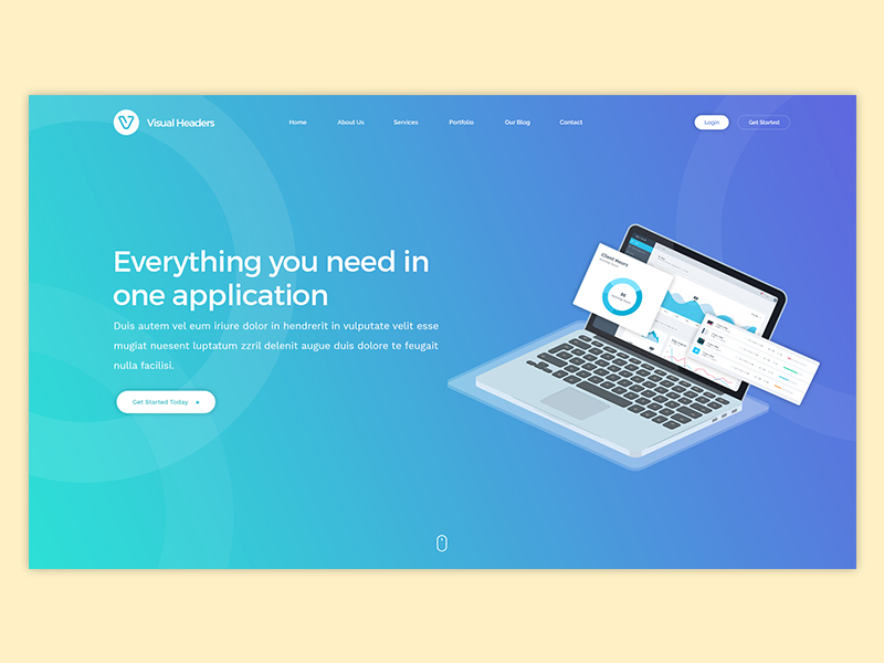 Visual Headers #01 by Visual Headers on Dribbble