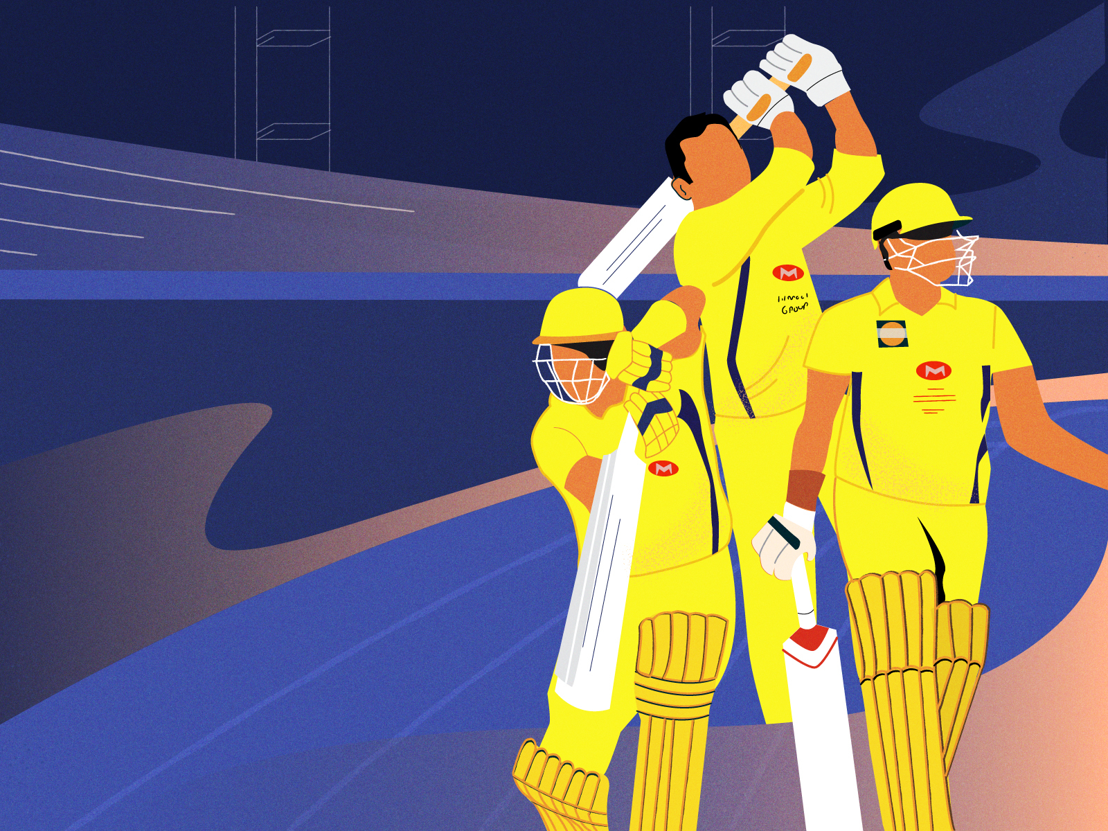 Cricket Team By Sheetal Dwivedi On Dribbble