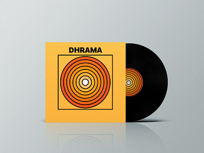 Dhrama Vinyl Record Mockup album artwork album cover album cover design colour creative design designer eloise logo music vinyl yorkshire