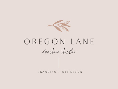 Oregon Lane Creative Studio Logo brand brand design brand designer brand identity branding feminine graphic design logo logo design logo design concept