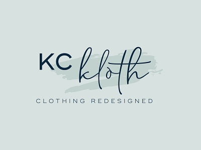 KC Kloth Logo brand brand design brand designer brand identity branding feminine graphic design logo logo design