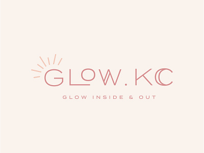 Primary Logo Design | Glow.KC beauty logo brand brand design brand designer brand identity branding event space feminine graphic design logo logo design logo design concept